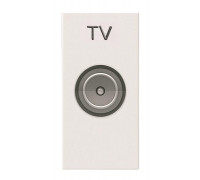 Розетка TV простая белый/1мод. ABB Zenit N2150.7 BL