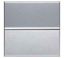 Выключатель 1-кл.проходной / универсальный, широкий, серебро, ABB Zenit N2202 PL