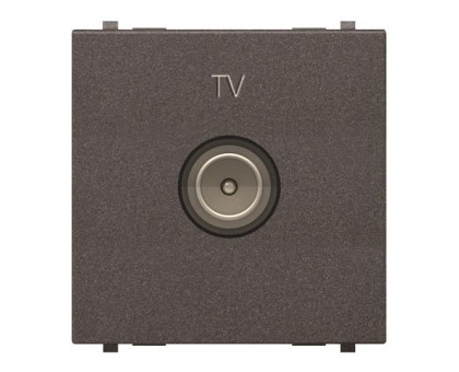 Розетка TV простая, широкая, антрацит, Zenit ABB N2250.7 AN Розетка TV простая, широкая, антрацит, Zenit ABB N2250.7 AN