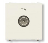 Розетка TV простая, широкая, белый, Zenit ABB N2250.7 BL