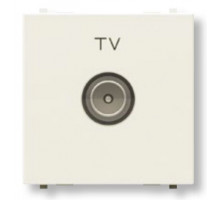 Розетка TV простая, широкая, белый, Zenit ABB N2250.7 BL