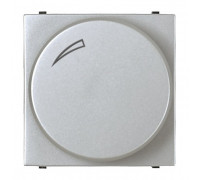 Светорегулятор для LED-ламп поворотно-нажимной (2-100 Вт) Серебро ABB Zenit N2260.3 PL