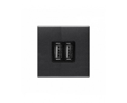 Розетка USB для зарядки, антрацит, Zenit ABB N2285 AN Розетка USB для зарядки, антрацит, Zenit ABB N2285 AN