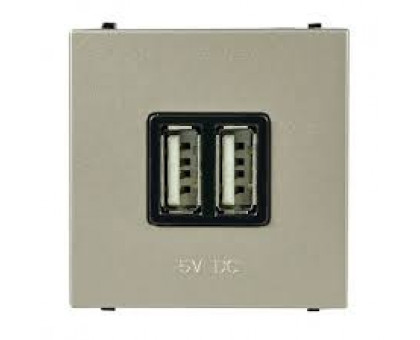 Розетка USB для зарядки, шампань, Zenit ABB N2285 CV Розетка USB для зарядки, шампань, Zenit ABB N2285 CV