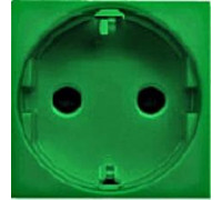Розетка с заземлением зеленая, ABB Zenit N2288 VD