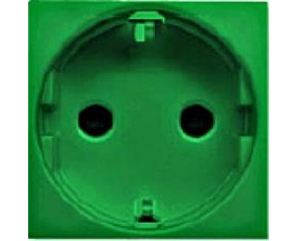 Розетка с заземлением зеленая, ABB Zenit N2288 VD