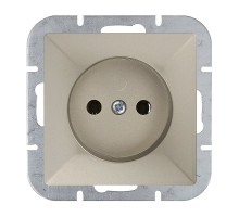 Розетка одинарная  Abex Perla 250V/16A PT-15P зол. Розетка одинарная  Abex Perla 250V/16A PT-15P зол.