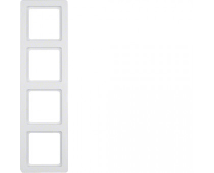 Рамка 4 поста, полярная белизна, Q.1 Berker 10146089