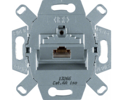 Компьютерная розетка RJ45 экранированная, одинарная, 6a, Berker 4586 Компьютерная розетка RJ45 экранированная, одинарная, 6a, Berker 4586
