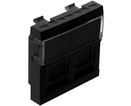 Панель для двойной компютерной розетки 2хRJ45 CONNECT-2 мод.черный матовый 45971 SPM Efapel Quadro 45