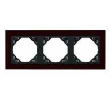 Рамка тройная ANIMATO темно-красный/графит 90930 TBS Рамка тройная ANIMATO темно-красный/графит 90930 TBS