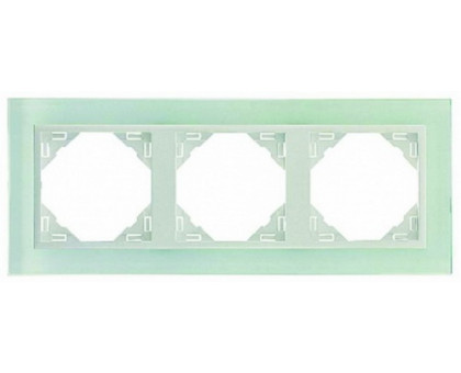 Рамка тройная LOGUS Crystal  стекло/лед 90930 TCG Рамка тройная LOGUS Crystal  стекло/лед 90930 TCG