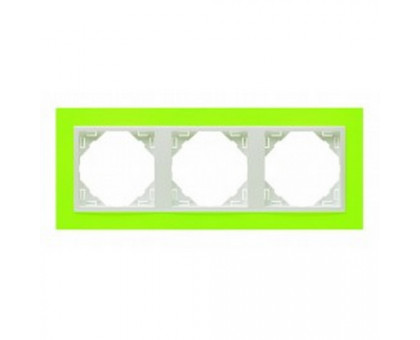 Рамка тройная ANIMATO  зеленый/лед 90930 TDG Рамка тройная ANIMATO  зеленый/лед 90930 TDG