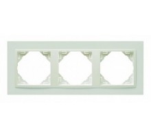 Рамка тройная ANIMATO  металик ледяной 90930 TEE Рамка тройная ANIMATO  металик ледяной 90930 TEE