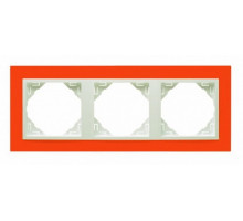 Рамка тройная ANIMATO  оранжевый/лед 90930 TJG Рамка тройная ANIMATO  оранжевый/лед 90930 TJG