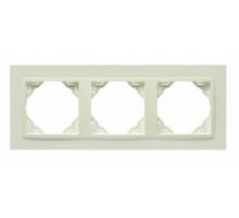 Рамка тройная ANIMATO слоновая кость 90930 TMM Рамка тройная ANIMATO слоновая кость 90930 TMM