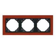 Рамка тройная ANIMATO темно-оранжевый/графит 90930 TTS Рамка тройная ANIMATO темно-оранжевый/графит 90930 TTS