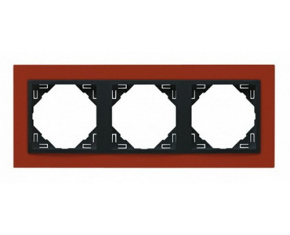 Рамка тройная ANIMATO темно-оранжевый/графит 90930 TTS Рамка тройная ANIMATO темно-оранжевый/графит 90930 TTS