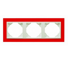 Рамка тройная ANIMATO  красный/лед 90930 TVG Рамка тройная ANIMATO  красный/лед 90930 TVG