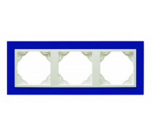 Рамка тройная ANIMATO  синий/лед 90930 TZG Рамка тройная ANIMATO  синий/лед 90930 TZG