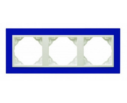 Рамка тройная ANIMATO  синий/лед 90930 TZG Рамка тройная ANIMATO  синий/лед 90930 TZG