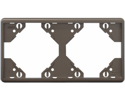 Рамка двойная горизонтальная Apollo 5000, металик графит