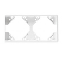 Рамка двойная вертикальная Apollo 5000, белоснежная