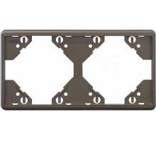 Рамка двойная вертикальная Apollo 5000, металик графит