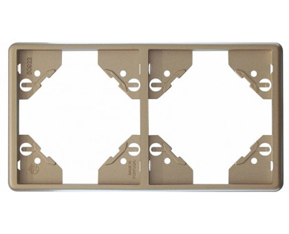 Рамка двойная вертикальная Apollo 5000, Платина