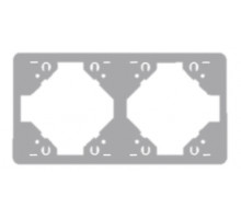 Рамка двойная вертикальная Apollo 5000, серебро