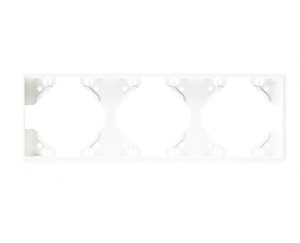 Рамка тройная горизонтальная Apollo 5000, Белый матовый Рамка тройная горизонтальная Apollo 5000, Белый матовый
