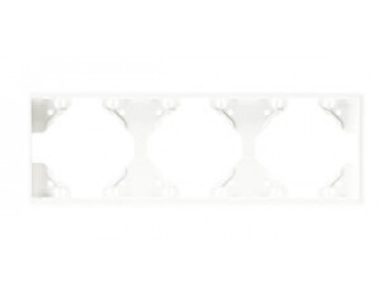 Рамка тройная горизонтальная Apollo 5000, белоснежная