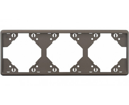 Рамка тройная горизонтальная Apollo 5000, металик графит