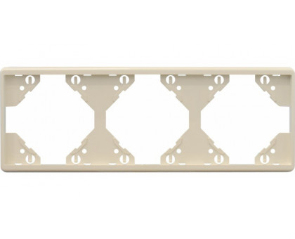 Рамка тройная горизонтальная Apollo 5000, слоновая кость