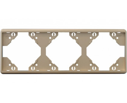 Рамка тройная горизонтальная Apollo 5000, Платина Рамка тройная горизонтальная Apollo 5000, Платина