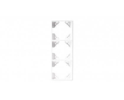 Рамка тройная вертикальная Apollo 5000, Белый матовый