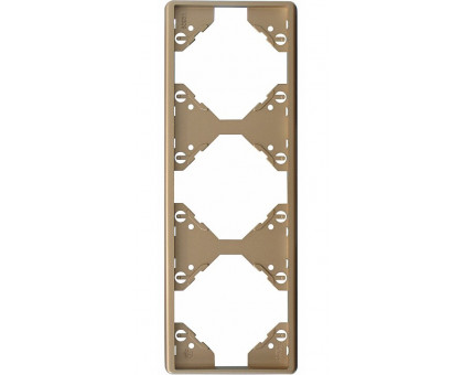 Рамка тройная вертикальная Apollo 5000, шампань