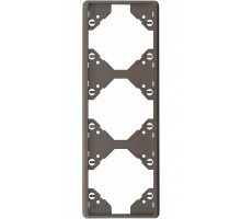 Рамка тройная вертикальная Apollo 5000, металик графит