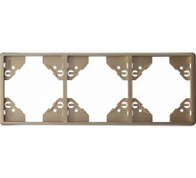 Рамка тройная вертикальная Apollo 5000, Платина Рамка тройная вертикальная Apollo 5000, Платина