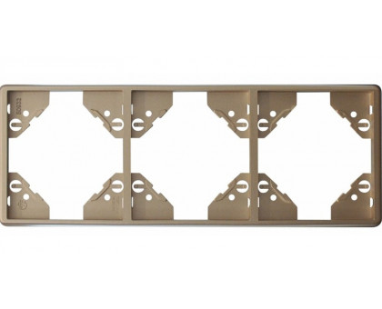 Рамка тройная вертикальная Apollo 5000, Платина Рамка тройная вертикальная Apollo 5000, Платина