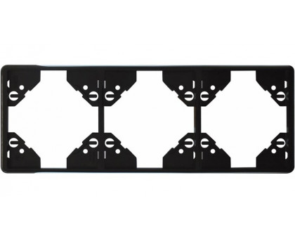 Рамка тройная вертикальная Apollo 5000, Черный матовый Рамка тройная вертикальная Apollo 5000, Черный матовый