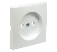 Накладка розетки без заземления LOGUS металик ледяной 90621 TGE