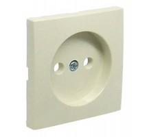 Накладка розетки без заземления LOGUS слоновая кость 90621 TMF
