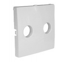 Накладка розетки аудио стерео LOGUS белоснежная 90713 TBR