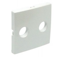 Накладка розетки аудио LOGUS стерео металик ледяной 90713 TGE