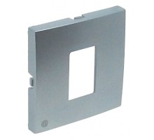 Накладка розетки компьютерной LOGUS металик алюминиевый 90751 TAL