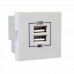 Розетка USB Charger type A, 2А, белая Розетка USB Charger type A, 2А, белая
