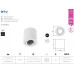 Точечный светильник накладной  GTV OS-AV8085OK1-10 AVEIRO, 1xGU10 MR16, IP20, алюминий, белый Точечный светильник накладной  GTV OS-AV8085OK1-10 AVEIRO, 1xGU10 MR16, IP20, алюминий, белый
