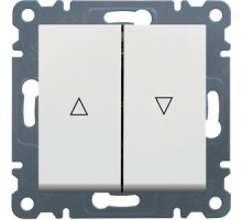 Выключатель для жалюзи Hager Lumina белый WL0320