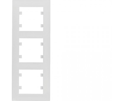 Рамка 3-кратная вертикальная Hager Lumina intens белая WL5630